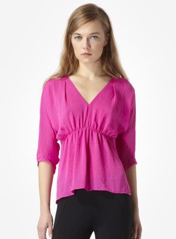 Rebecca Taylor Breast Cancer Awareness blouse