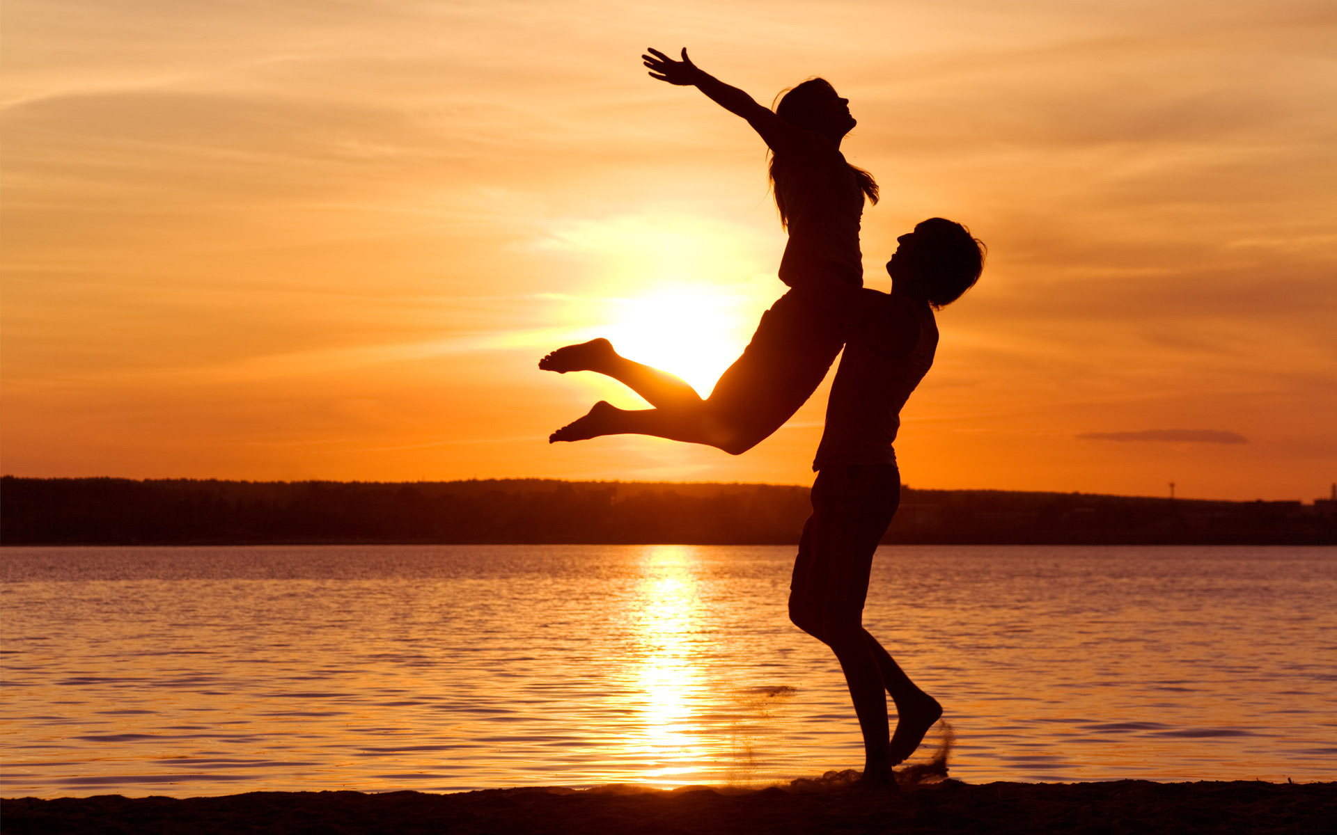 love-man-woman-silhouette-sun-sunset-sea-lake-beach