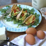 Real Girl’s Kitchen: Pecorino & scrambled egg pita pockets