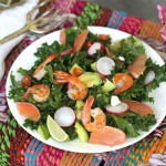 Real Girl’s Kitchen: Shrimp and grapefruit kale salad